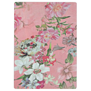 Floral Cherry Blossom Pattern  Notepad Notebook Clipboard