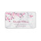 Floral Cherry Blossoms Pink Grey Marble