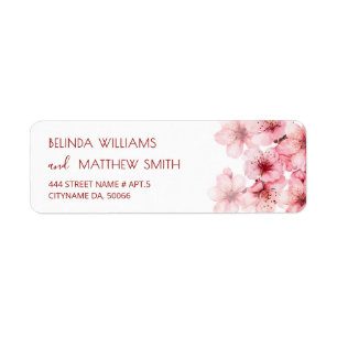 Floral Cherry Blossoms Pink White    Wedding