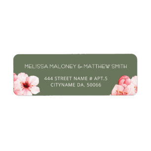 Floral Cherry Blossoms Pink White Wedding