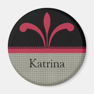 Floral Chic Magnet, Magenta Magnet