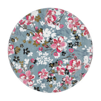 Floral Chic: Small Blossom Backgrounds Cutting Board