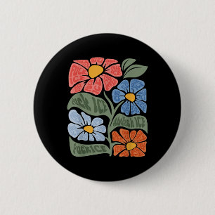Floral Chinga La Migra Anti Ice Vintage Abolish Ic 2 Inch Round Button