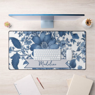 Floral Chinoiserie Vintage bleu