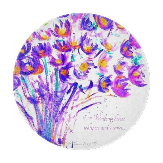 Floral chopping board (Front)