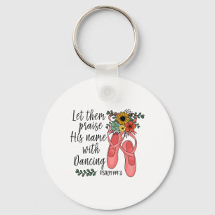 Floral Christian Dance Dancing Ballet - Ballerina Keychain