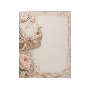 Floral Christian Prayer Request Notepad