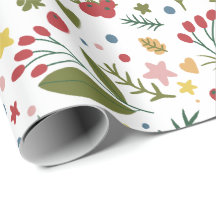 Floral Christmas pattern