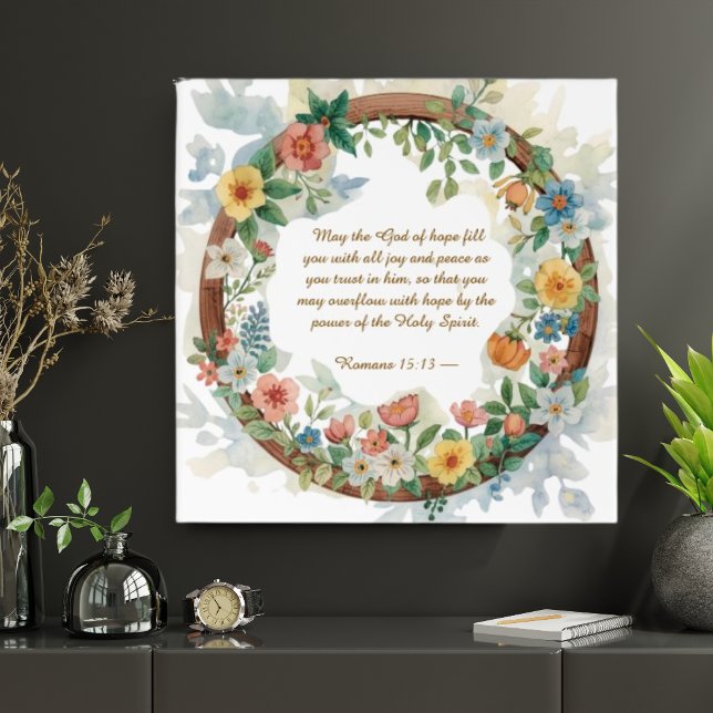 Floral Circle Frame Bible Memory Anchor Download Poster (Creator Uploaded)