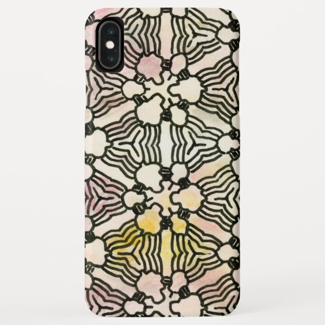 Floral Circuitry design on an iPhone Case (Back)