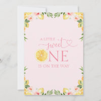 Floral Citrus A Little Sweet One Baby Shower