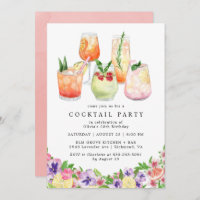 Floral Citrus | Fun Summer Cocktail Party Birthday