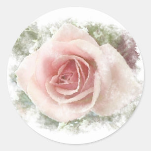 Floral Classic Round Sticker