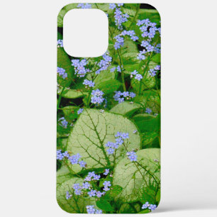 FLORAL/CLUSTERS OF DAINTY PERIWINKLE BLUE FLOWERS iPhone 12 PRO MAX CASE