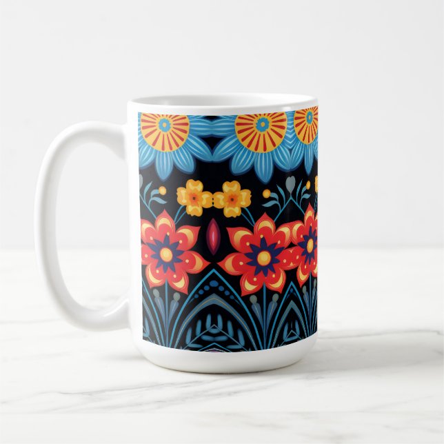 floral coffee mug (Left)