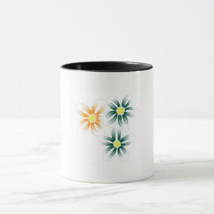 Floral Coffee Mug   Plant Lover & Wildflower Gift
