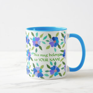 Floral Coffee Mug to Personalize