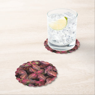 FLORAL (COLEUS) PAPER COASTERS