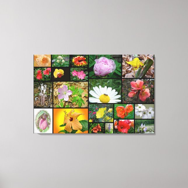 Floral Collage #2 Canvas Print (Front)