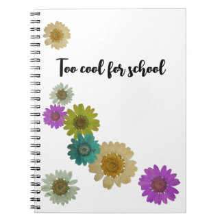 Floral colorful artwork notebook