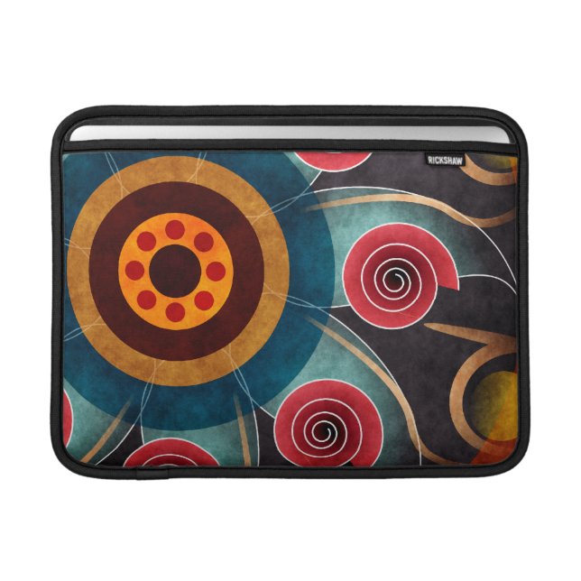 Floral Colour Abstract Vector Art Macbook Air Sleeve For MacBook Air (Front Device)