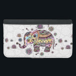 Floral Colourful Cute Elephant Illustration Samsung Galaxy S5 Wallet Case<br><div class="desc">Cute colourful retro floral baby elephant illustration holding flower. If you need any help customizing any of my designs,  contact ArtOnWear designer. Free text formatting with live help available by request.</div>