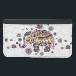 Floral Colourful Cute Elephant Illustration Samsung Galaxy S5 Wallet Case<br><div class="desc">Cute colourful retro floral baby elephant illustration holding flower. If you need any help customizing any of my designs,  contact ArtOnWear designer. Free text formatting with live help available by request.</div>