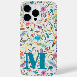 Floral Colourful Monogram Initial Letter Case-Mate iPhone 14 Pro Max Case