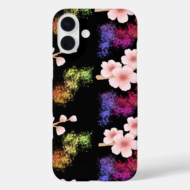 Floral & Colourful Pattern iPhone 16 Plus iPad cas Case-Mate iPhone Case (Back)