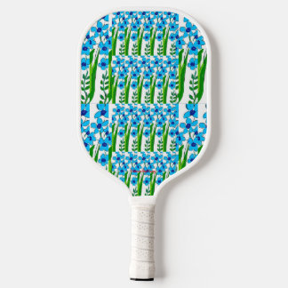 Floral, colourful pickleball paddle