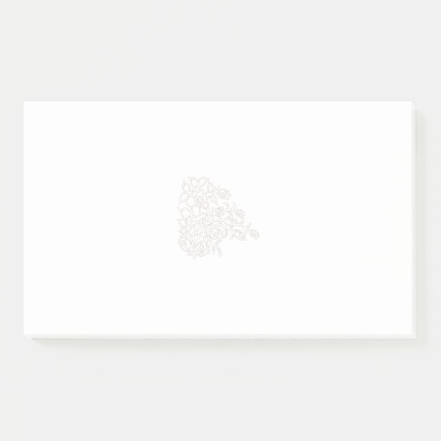 Floral & Colourful Post-It Notes | Cute Desk (Front)