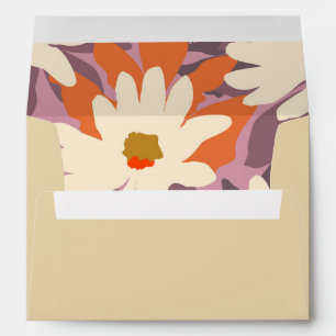 Floral Colourful pre-printed return address   Envelope