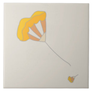 Floral composition design tile