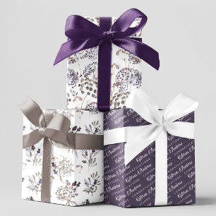 Floral Congratulations Wrapping Paper Sheets