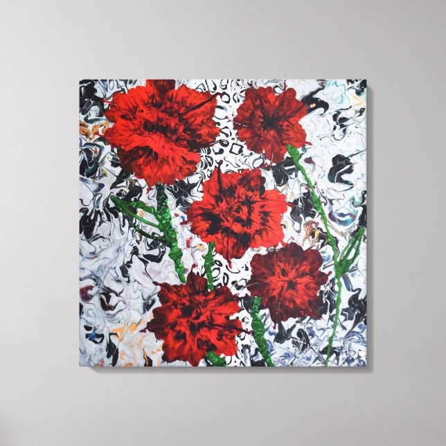 Floral Convas Wall Art Abstract Home Decor  (Front)