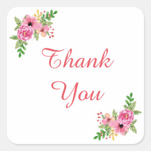 Floral Cornered Sticker