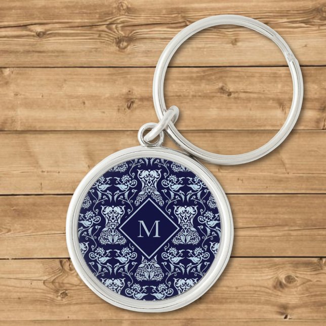 Floral Corset Damask Pattern Keychain (Creator Uploaded)