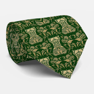 Floral Corset Damask Pattern Tie