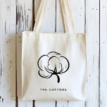 Floral Cotton Boll Personalized Tote Bag<br><div class="desc">Personalized Floral Cotton Boll Tote Bag. For more advanced customization of this design,  Please click the "Customize" button above!</div>