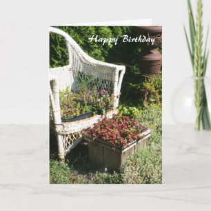 Floral Country Charm Birthday Greeting Card