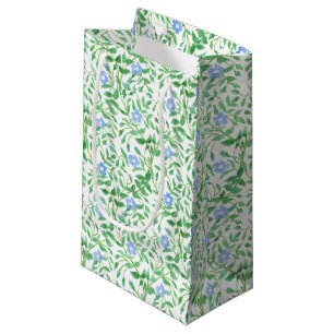 Floral Country-style Blue White Periwinkle Pattern Small Gift Bag