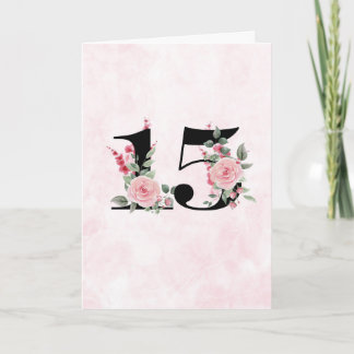 Floral Couple 15 - Anniversary Card