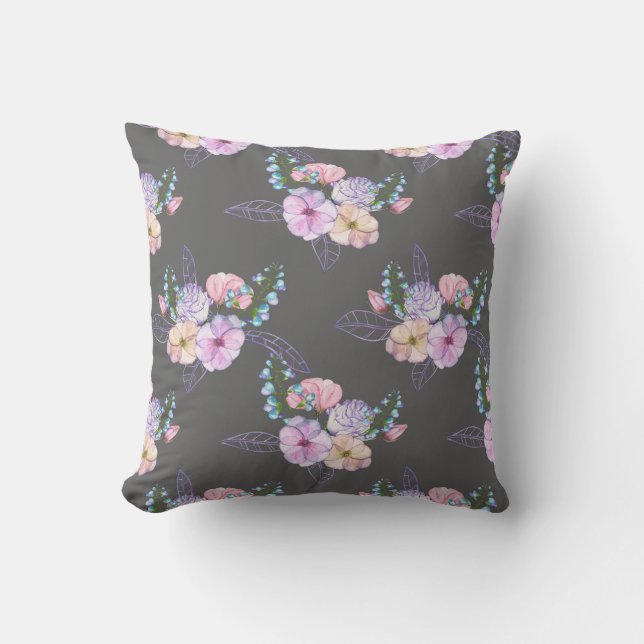 Floral Coussin décoratif (Recto)