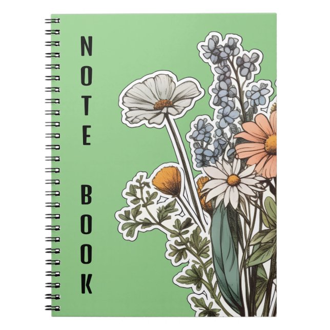 Floral cover  notebook (Front)