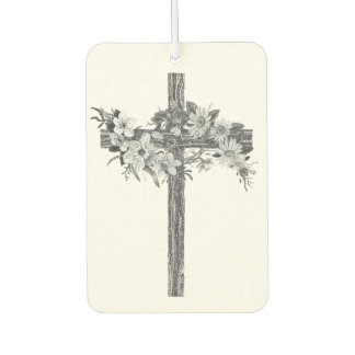 Floral Cross Air Freshener