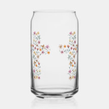 Floral Cross Christian Design 
