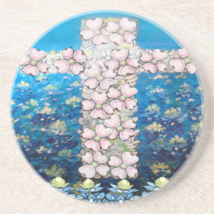 Floral Cross Coaster