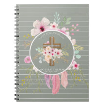 Floral Cross Religious Occasions Girl Personalized
