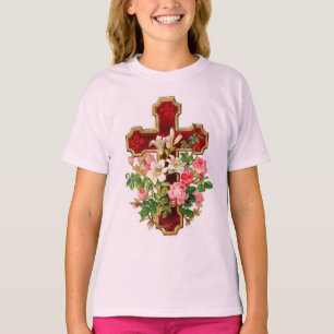 Floral Cross T-Shirt