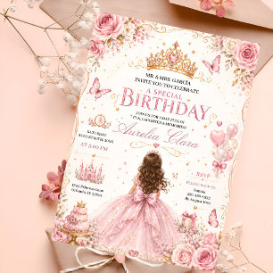 Floral Crown Birthday Invitation